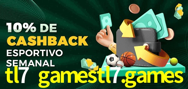 10% de bônus de cashback na tl7 gamestl7.games